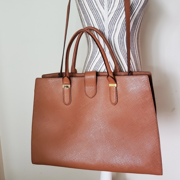 Ralph Lauren large cognac leather bag - Picture 10 of 13